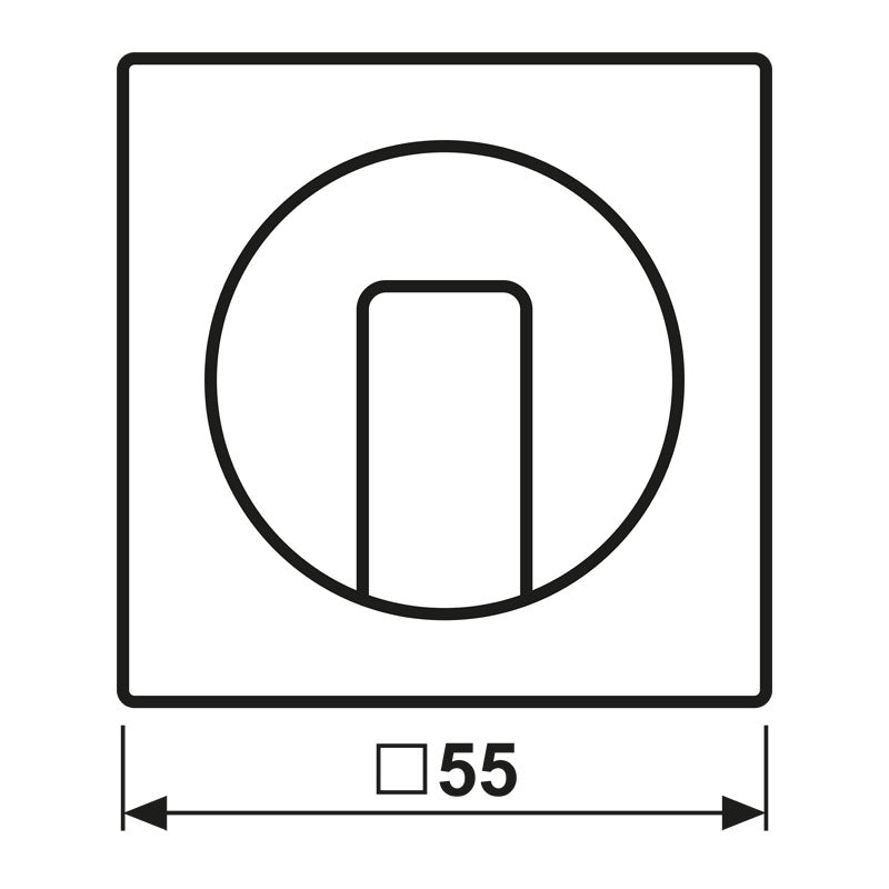Serie A500 Placa De Tapa De Interruptor Rotativo Negra Mate - A1541BFSWM