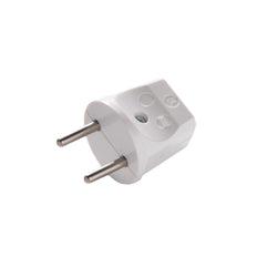 MK 6A Enchufe No A Tierra Tipo C Blanco Duroplast - 612/KWS [10 Piezas]
