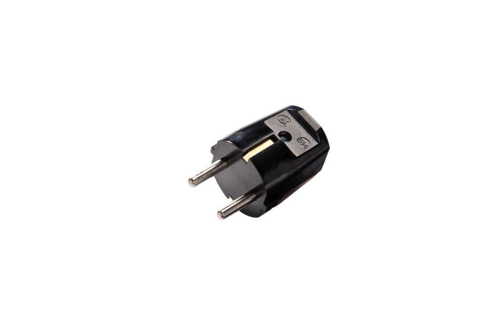 Enchufe Aterrizado Profesional MK Negro Duroplast - 614/SW [10 Piezas]
