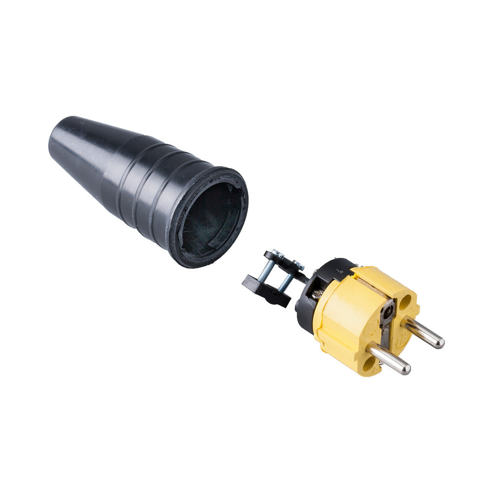Enchufe De Poder De Caucho Industrial Alta Resistencia 16A 250V IP44 - 108867