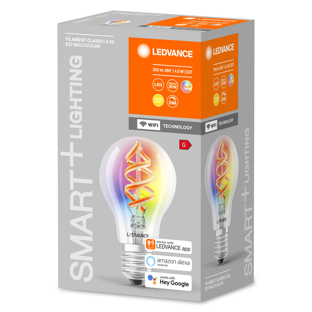 LEDVANCE Bombilla LED Filamento RGBW E27 Wifi Inteligente 4.5W - 4058075619012