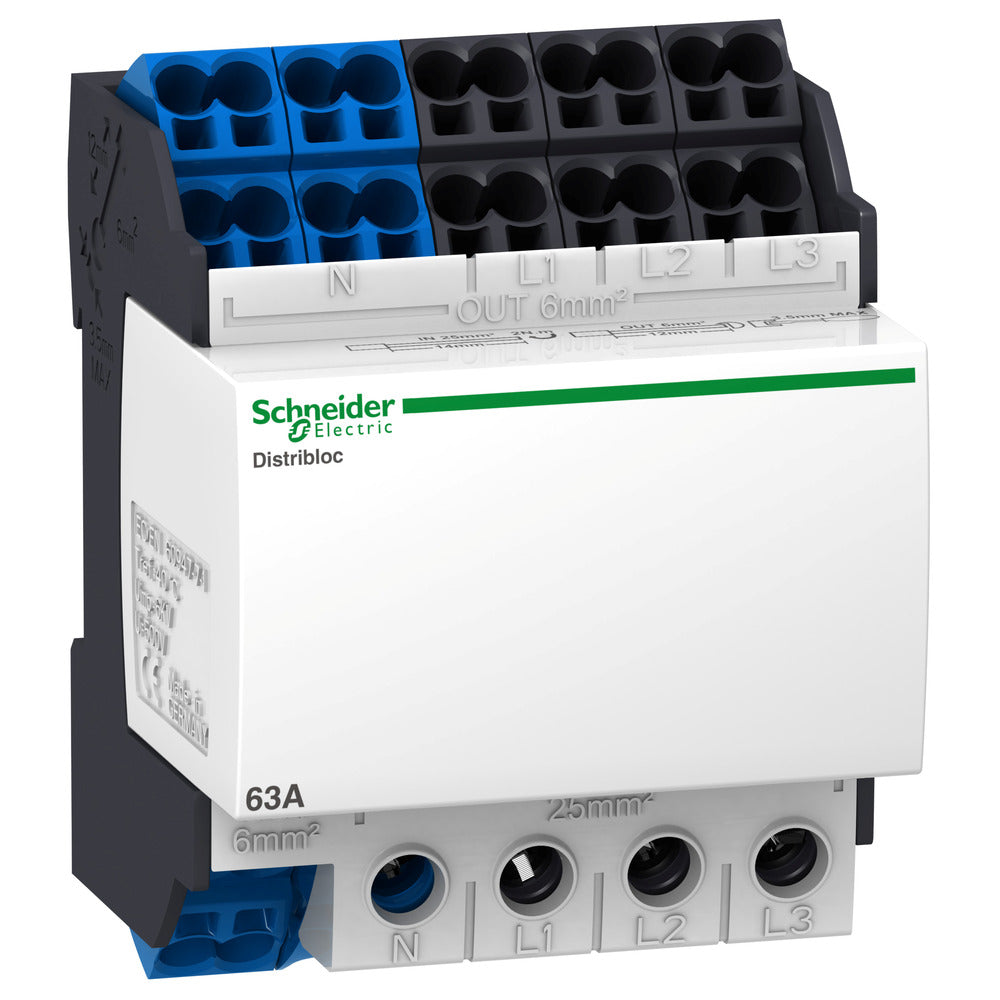 Schneider Electric Linergy DX 63A 4P Bloque Distribuidor - LVS04041