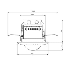 Beg Pd2N-M-Daco Dali-2 Detector De Presencia 10M Blanco Ip20 - 93452
