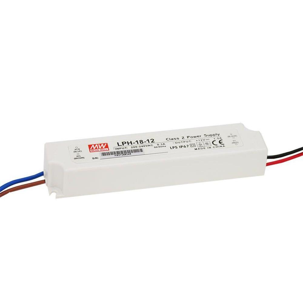Meanwell LPH-18-24 Controlador LED 18W 24V IP67 - LPH-18-24