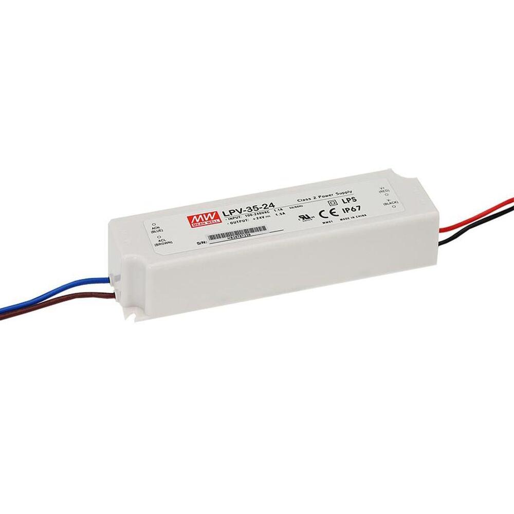 Mean Well LPV-35-12 Fuente De Alimentación LED 12V 35W IP67 - LPV-35-12