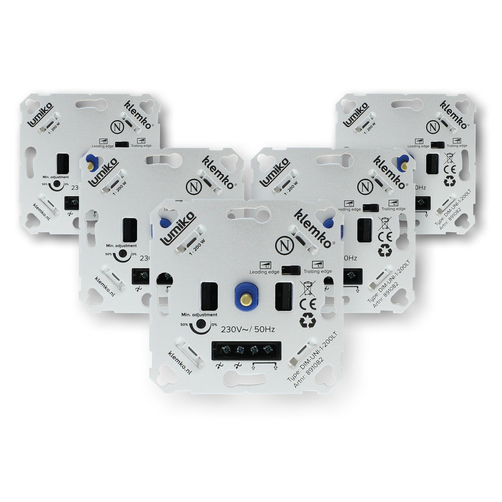 Klemko Lumiko Universal Dimmer Led 200W - 891082-AP [5 Piezas]