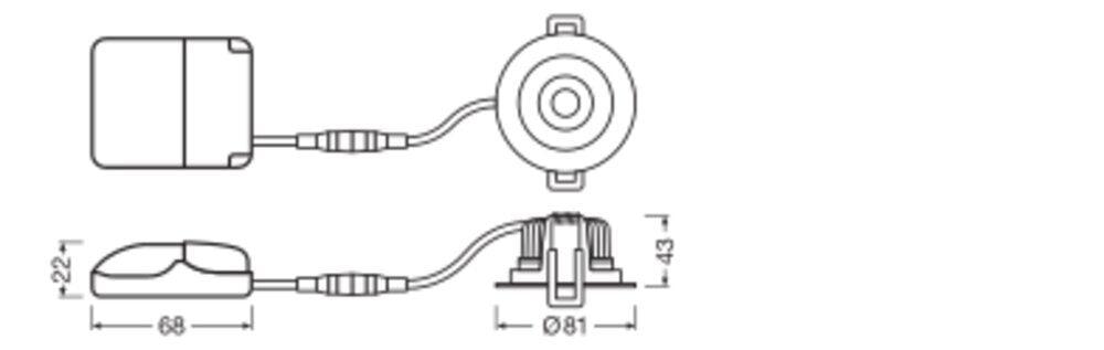 LEDVANCE Foco LED Empotrable Ajustable 8W IP20 - 4099854000140