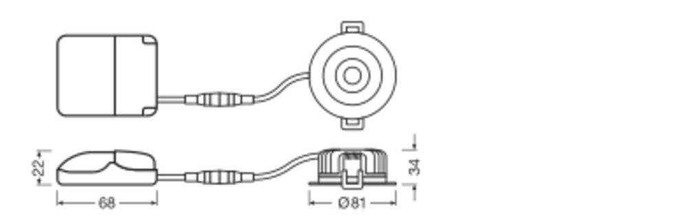 Foco Empotrable Led 6W Ip65 Regulable Negro - 4058075799967