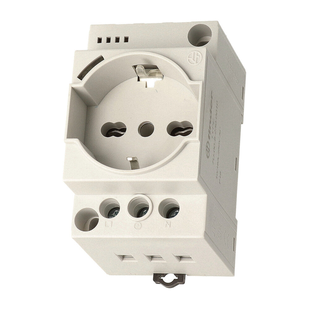 Enchufe Finder Con Led 16A 250 V Ca Gris - 7U.00.8.230.0010