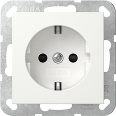 Sistema Gira 55 Seguridad Plus Toma Schuko 6mm² Blanco Puro - 498103