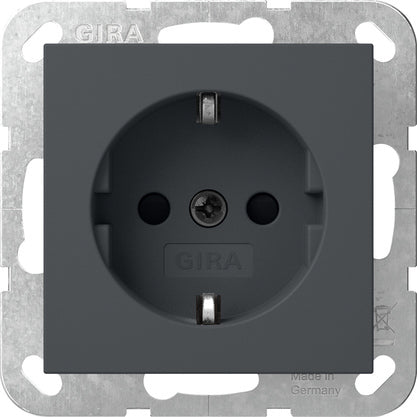 Gira Sistema 55 Seguridad Plus Toma De Corriente Antracita - 445328