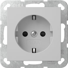 Gira Sistema 55 Seguridad Plus Toma De Corriente Gris Mate - 4755015