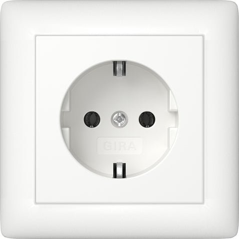 Gira Estándar 55 Toma Schuko Blanco Puro Mate - 444027