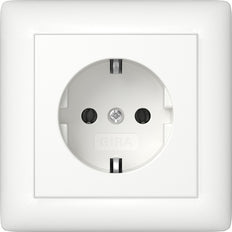 Gira Estándar 55 Toma Schuko Blanco Puro Mate - 444027