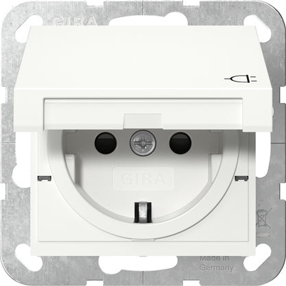 Gira Sistema 55 IP44 Enchufe Con Persiana Con Tapa Hinge - 441427