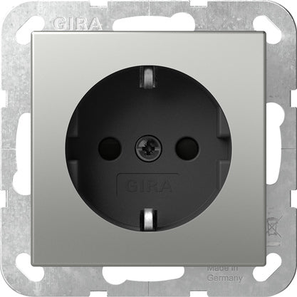 Gira Sistema 55 Acero Inoxidable Toma SCHUKO - 4188600