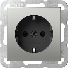 Gira Sistema 55 Acero Inoxidable Toma SCHUKO - 4188600