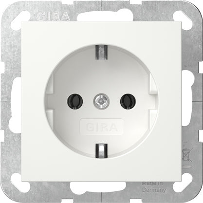Gira Sistema 55 Toma Schuko Blanco Puro Mate - 418827 [2 Piezas]