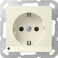Gira Sistema 55 Toma De Seguridad Led 16A 250V Blanco Crema - 417001
