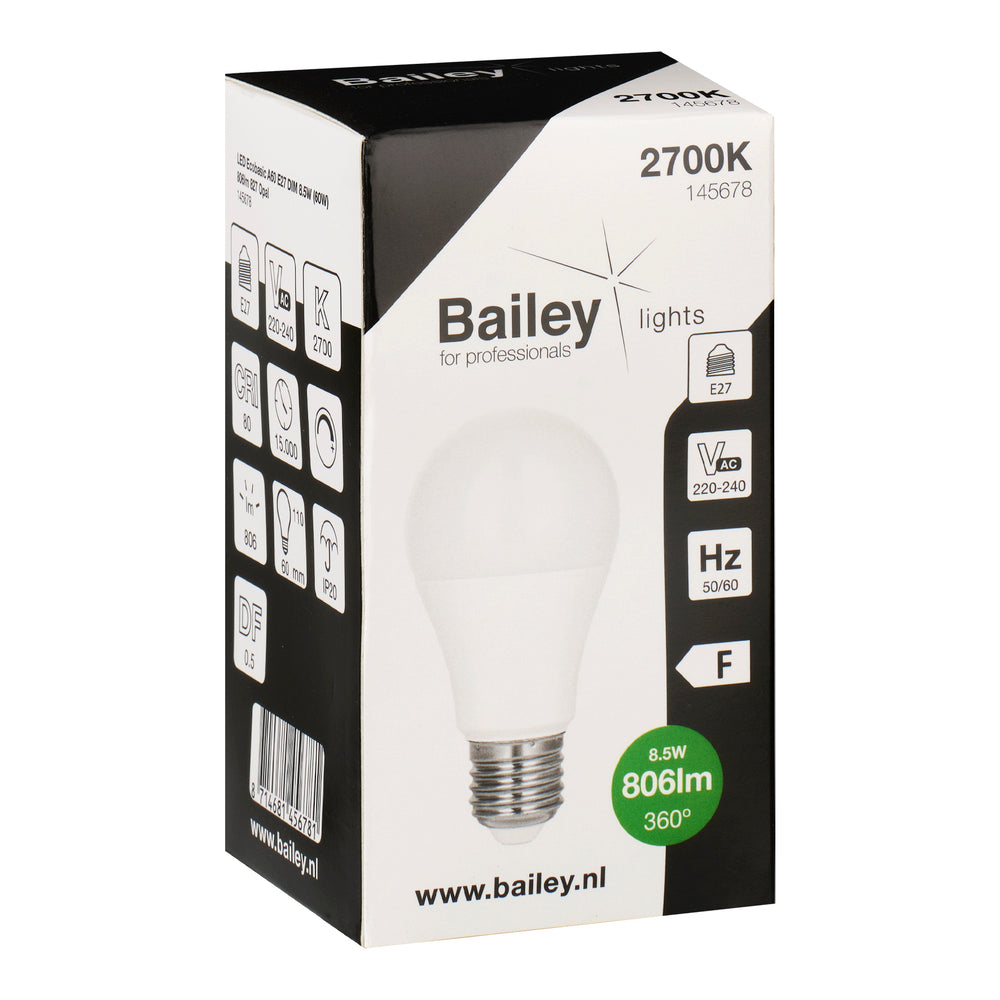 Bailey Ecobasic Led A60 E27 8.5W Regulable 2700K - 145678 [2 Piezas]