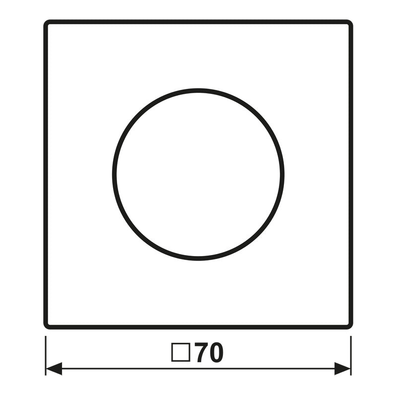 Jung LS Serie Tapa Regulador Rotativo En Blanco Alpino - SPLS1740WW