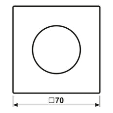 Jung LS Serie Tapa Regulador Rotativo En Blanco Alpino - SPLS1740WW