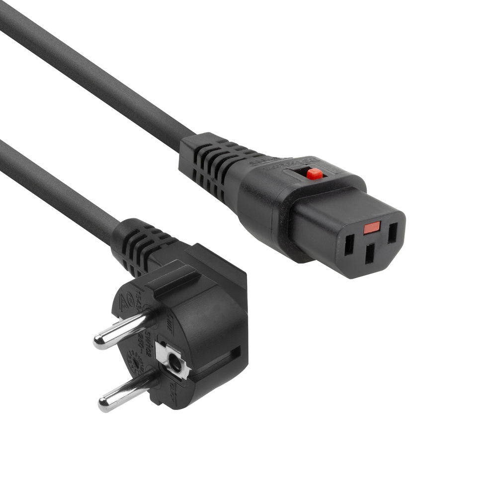 Cable De Alimentación IEC Lock C13 En Ángulo Recto 2M 250V 10A - AK5040