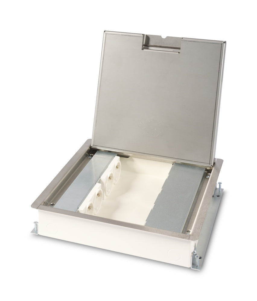 Velox 50 Hydro Power Caja De Suelo De Datos Con Tapa De Acero Inoxidable - 33.70.212
