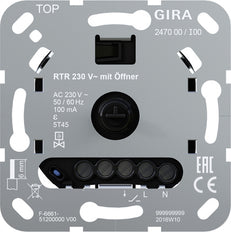 Gira 247000 Controlador De Temperatura De Habitación 230V NC Unidad Básica - 247000