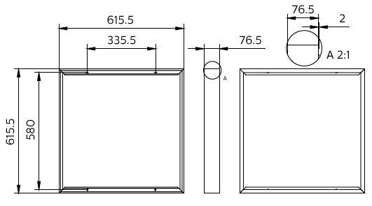 Philips Coreline Panel Led Kit De Montaje Superficial 60x60 - 8719514953970