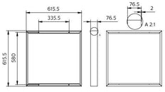 Philips Coreline Panel Led Kit De Montaje Superficial 60x60 - 8719514953970