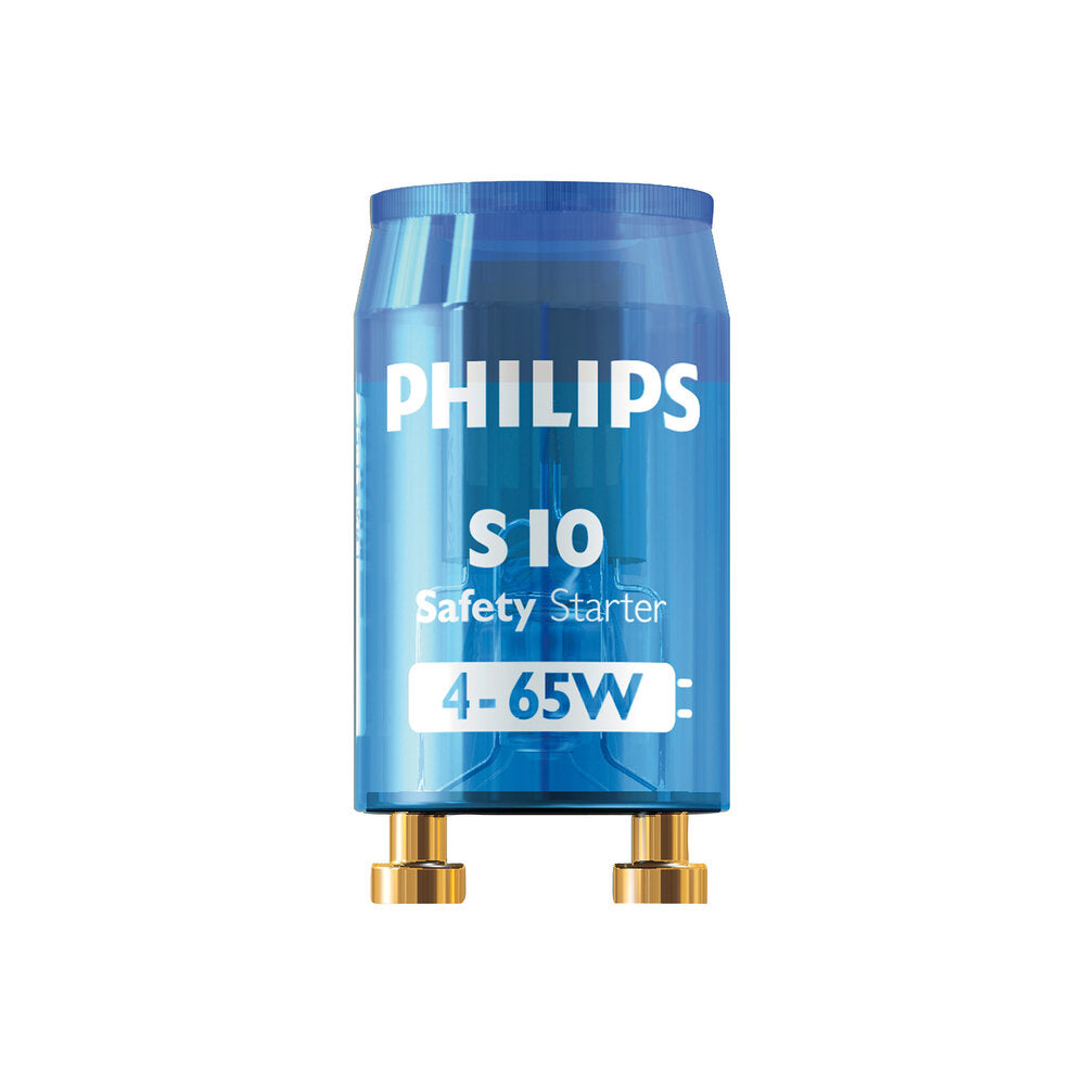 Philips S10 Ecoclick Lámpara Fluorescente Arrancador 4-65W - 8711500697691 [2 Piezas]