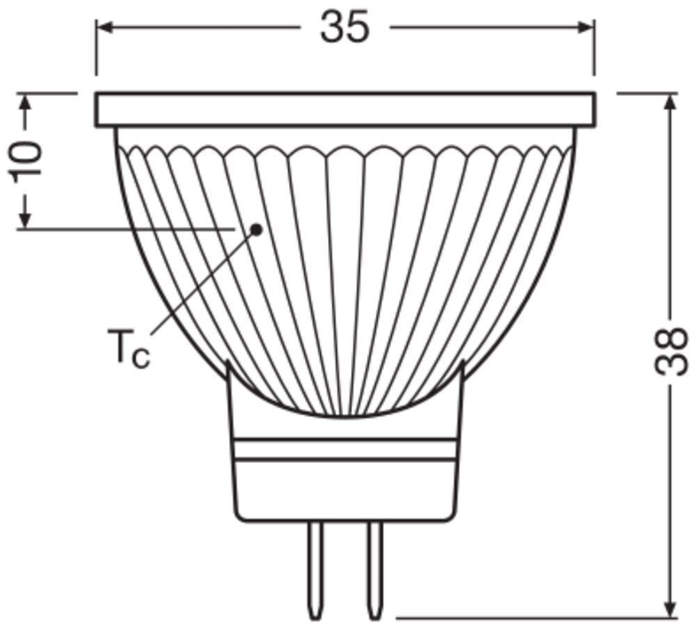 Ledvance Mr11 Led Spot Gu4 4.2W 840 Profesional - 4099854050350
