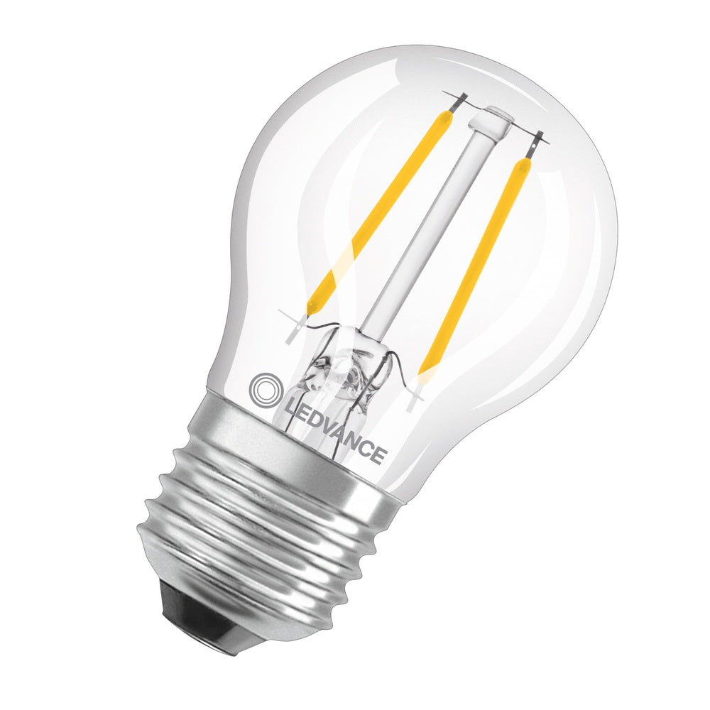 Bombilla De Filamento Clara Led Clásica E27 2.5W 827 Blanco Cálido - 4099854069192 [2 Piezas]