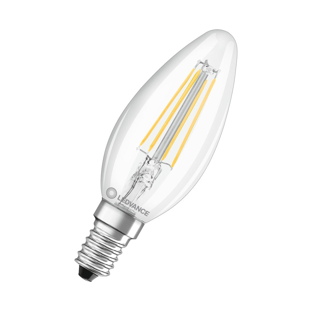 Led Clásico B E14 Filamento Claro 4W 827 2700K - 4099854069413 [2 Piezas]