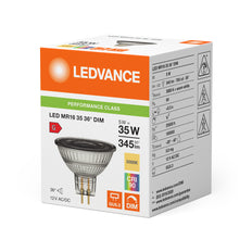 LEDVANCE Rendimiento MR16 GU5.3 5W 930 Foco Regulable - 4099854059711