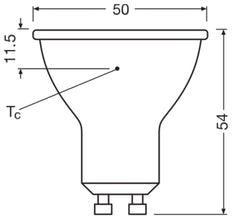 LEDVANCE Performance LED PAR16 GU10 6.9W 830 Foco - 4099854054808