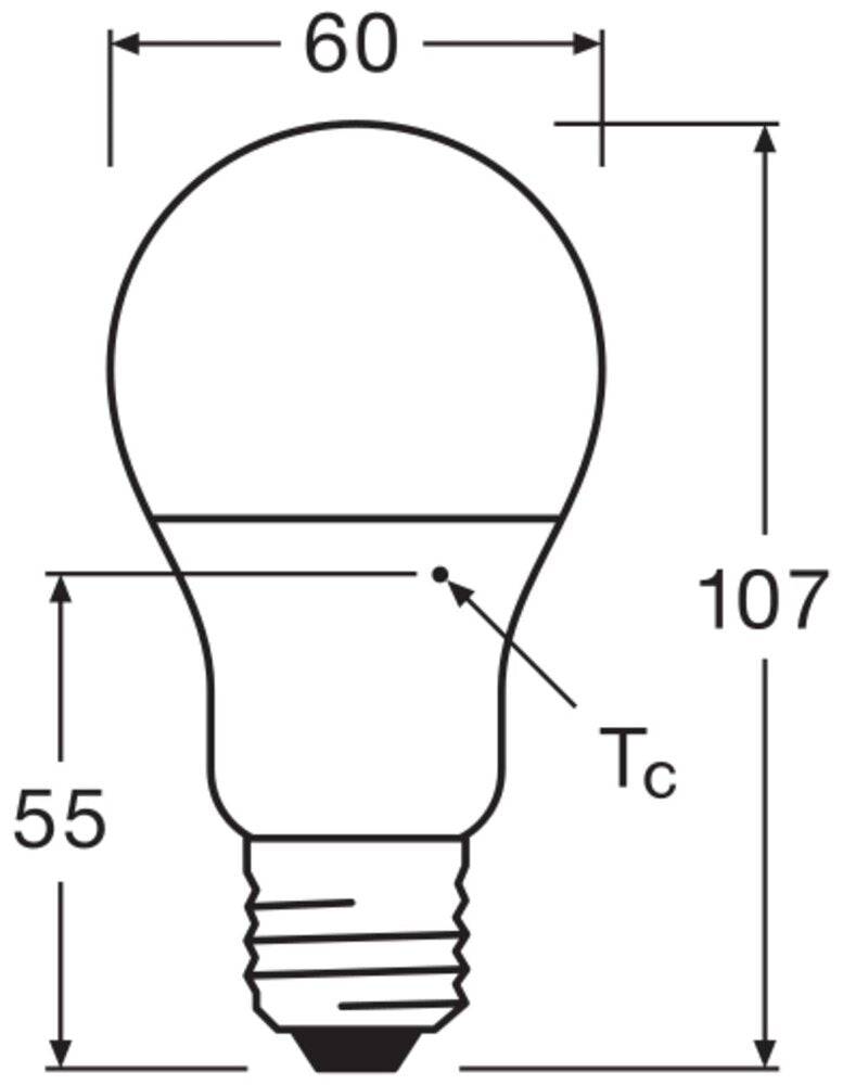 LEDVANCE Classic A60 Bombilla LED 8.5W E27 2700K 806LM - 4099854049088 [2 Piezas]