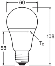 Bombilla Led E27 Sensor De Luz Diurna 8.8W 2700K Esmerilada - 4099854043956