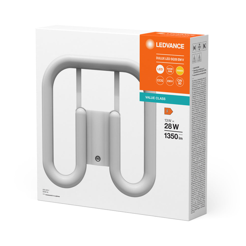 DULUX LED SQ28 13W 830 GR8 AC Lámpara Compatible Con La Red - 4058075822573