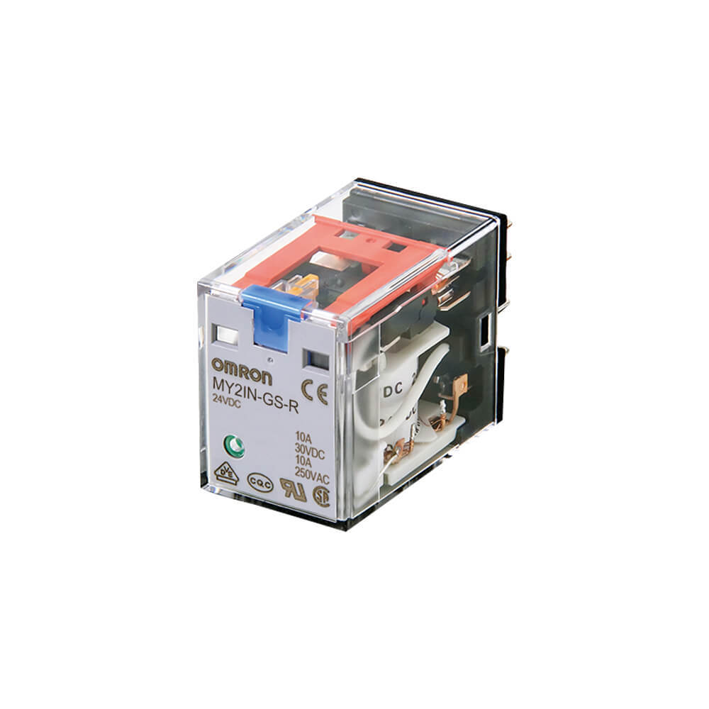 Relé Omron De 14 Pines 4PDT 6A Con Indicadores LED - MY4 5741R