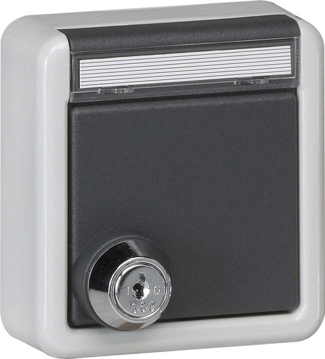 Gira IP44 Toma Schuko Con Cerradura Y Marco De Etiqueta - 456735