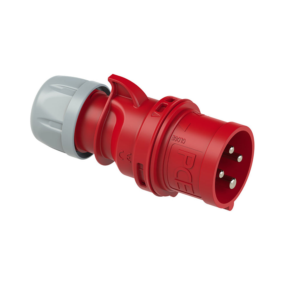 Enchufe CEE Industrial 32A 4P 400V IP44 Rojo - 024-6V