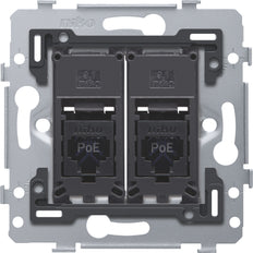 Base De Conexión De Red Dual RJ45 UTP Cat6 PoE++ - 170-79262