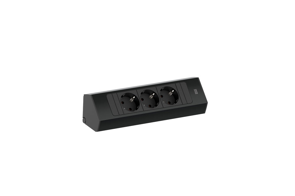 Bachmann Casia 2 Unidad De Energía De Esquina 3x 230V Negro - 932.100