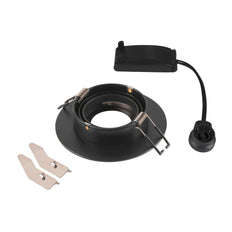 SLV Nueva Tria 75 XL Redonda GU10 Luz Empotrada De Techo Negra - 1007625