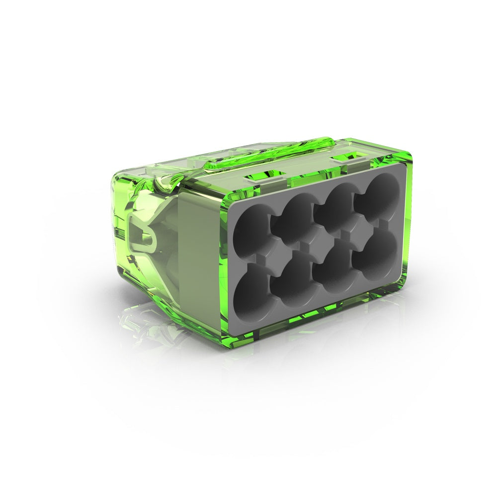 Conector De Cable A Presión Transparente De 8 Vías 0.2-2.5mm² - CH 2180 [50 Piezas]
