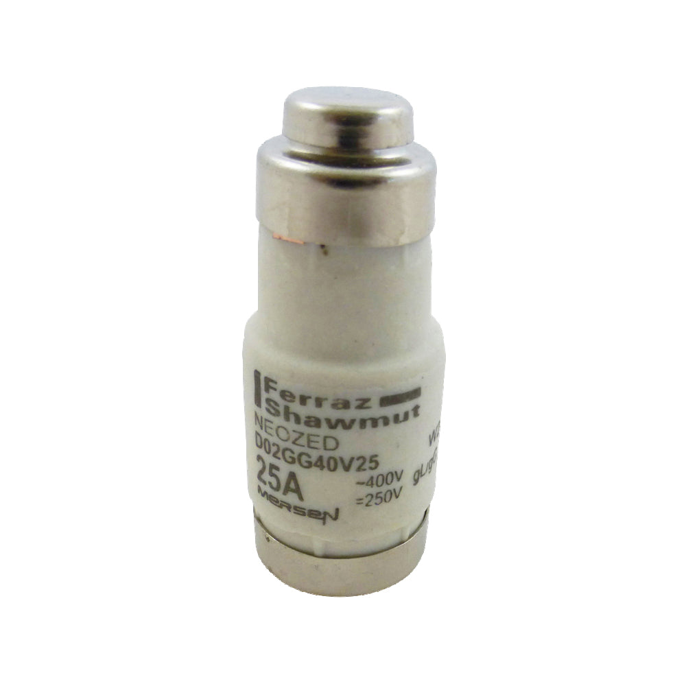 D02 Neozed GG Fusible 25A 400VAC 250VDC - W213160 [10 Piezas]