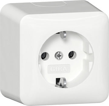 Toma De Corriente De Superficie SCHUKO Gira 16A 250V Blanco Puro - 444014