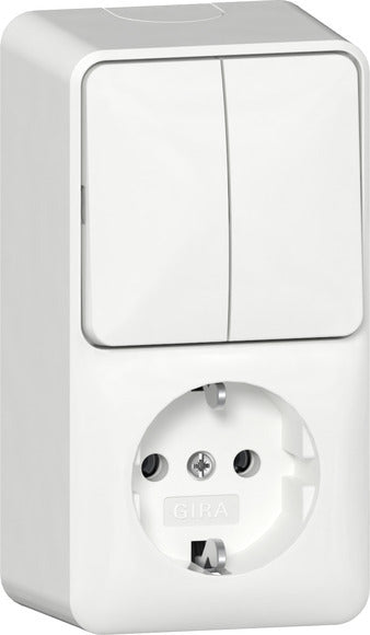 Gira Interruptor En Superficie Toma De Corriente 16A 250V Vertical - 417512